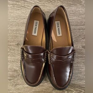 Steve Madden Madison Burgundy Loafers